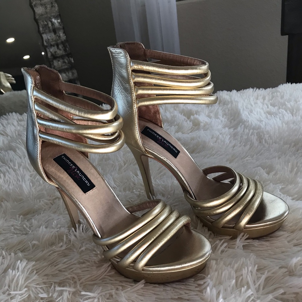 Chinese Laundry Gold Heels